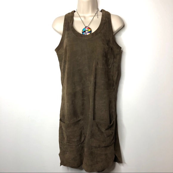 Aquazzura Dresses & Skirts - Aquazzura 245 Saint Honore suede brown mini dress